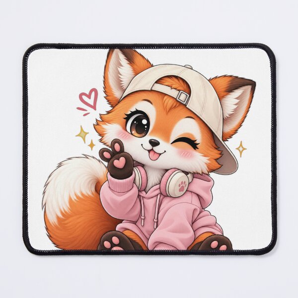 Item preview, Cute Fox DJ designed and sold by LunaVales.