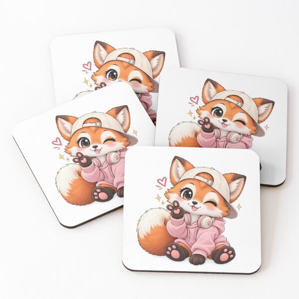 Item preview, Cute Fox DJ designed and sold by LunaVales.
