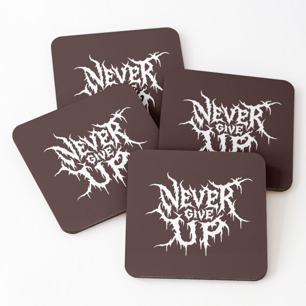 Item preview, Never Give Up – Gothic Motivational Typography designed and sold by NinaCreator.