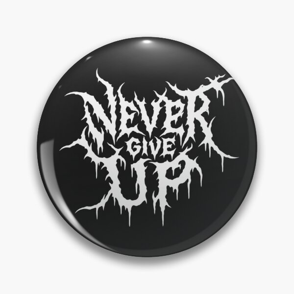 Item preview, Never Give Up – Gothic Motivational Typography designed and sold by NinaCreator.