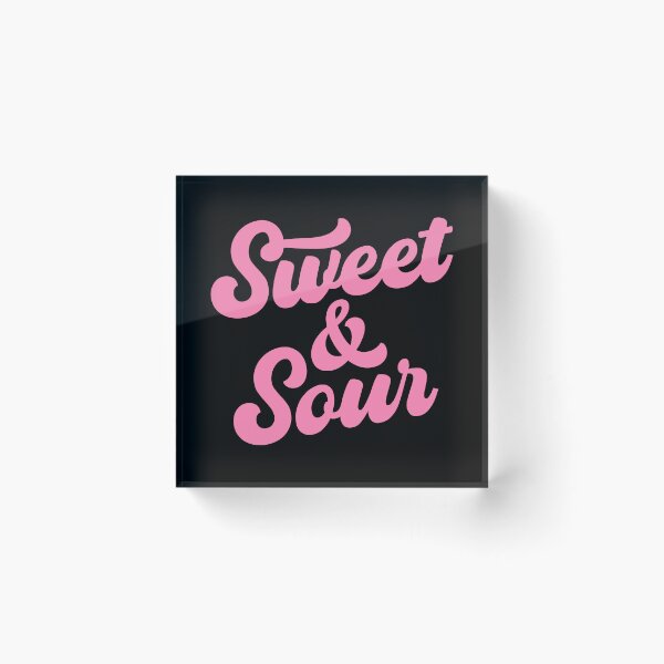 Item preview, Sweet & Sour (Pink text on black) designed and sold by STUDIO-72.