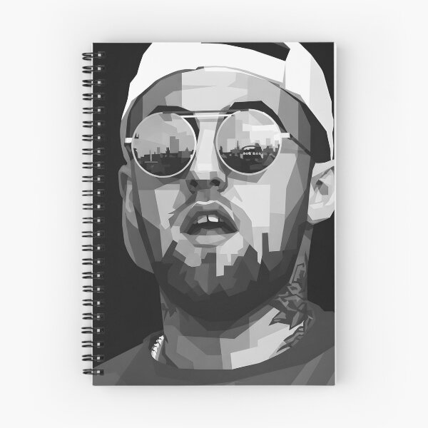 Artikelvorschau, Mac Miller Graustufen entworfen und verkauft von varkicermanas.