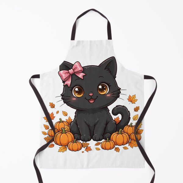 Item preview, Black Cat With Pink Bow Kawaii Halloween PNG designed and sold by Worn and Witty.