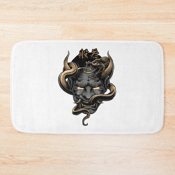 Item preview, Traditional Hannya Demon Mask Japanese Tattoo Art Design designed and sold by nemuwu.