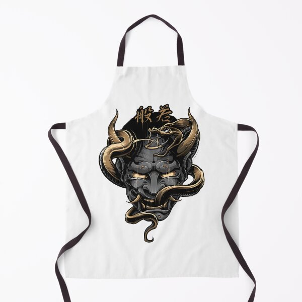 Item preview, Traditional Hannya Demon Mask Japanese Tattoo Art Design designed and sold by nemuwu.
