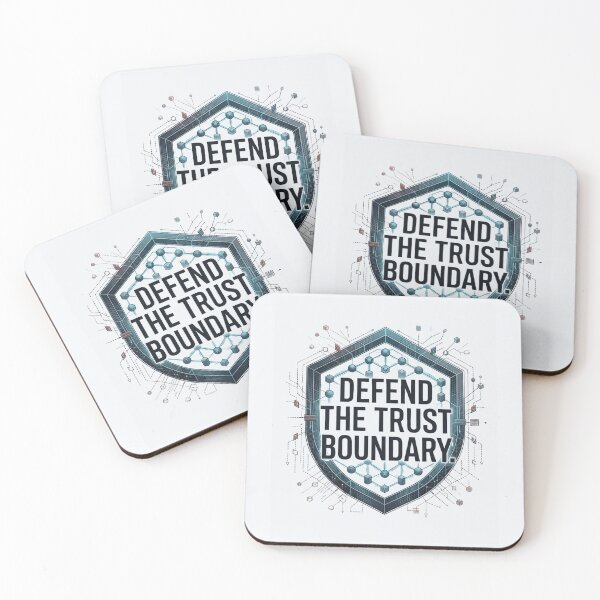 Item preview, Defend the Trust Boundary Cybersecurity Engineer Security Design designed and sold by Amr Darwish Graphic designer.