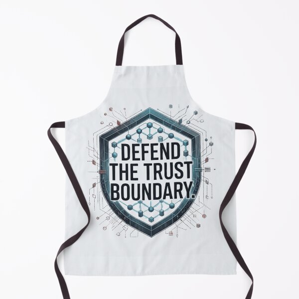Item preview, Defend the Trust Boundary Cybersecurity Engineer Security Design designed and sold by Amr Darwish Graphic designer.