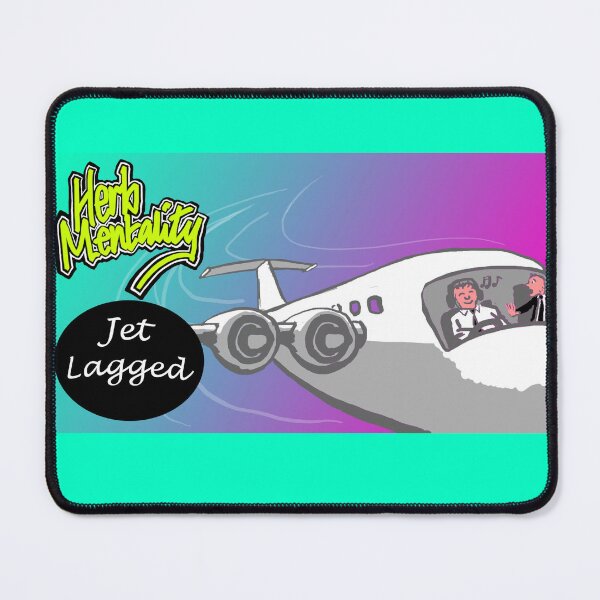 Item preview, Jet-Lagged (teal) designed and sold by Herb-Mentality.
