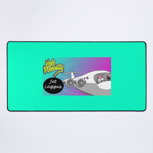 Item preview, Jet-Lagged (teal) designed and sold by Herb-Mentality.