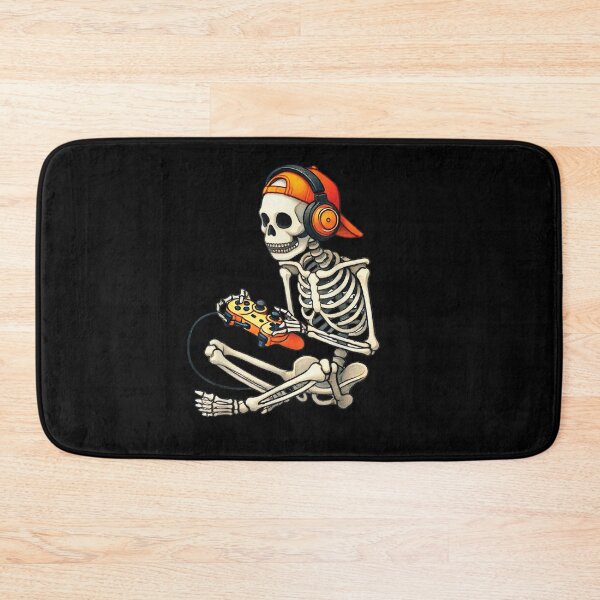 Item preview, Halloween Skeleton Gamer Video Gaming Boys Men Kids Tees designed and sold by Szartstudios.