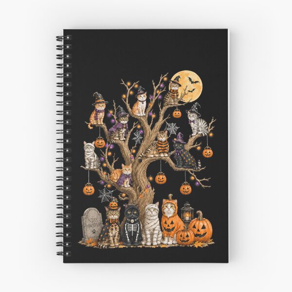 Item preview, Spooky Halloween Cats On The Tree Funny Cat Lover designed and sold by PladypooZztrt.
