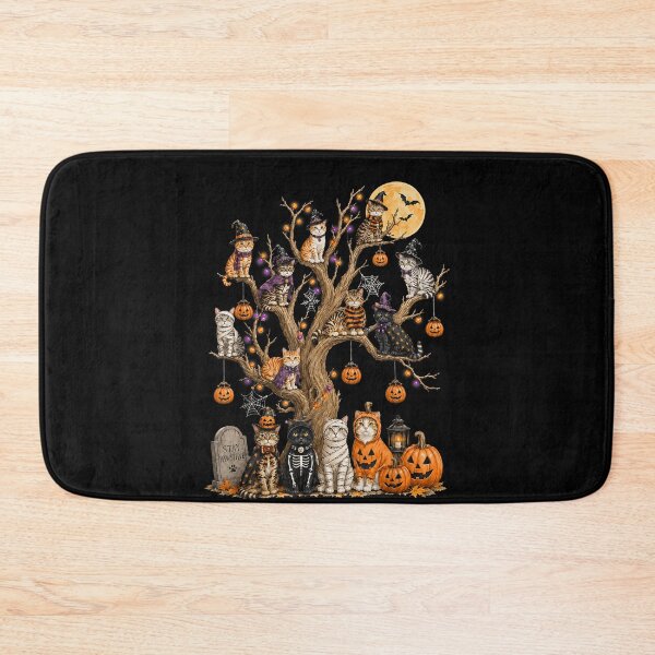 Item preview, Spooky Halloween Cats On The Tree Funny Cat Lover designed and sold by PladypooZztrt.