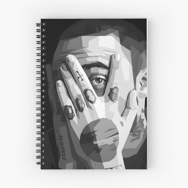 Artikelvorschau, Mac Miller Graustufen entworfen und verkauft von varkicermanas.