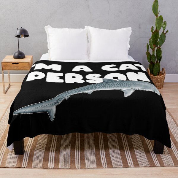 Item preview, Tiger shark I'm a cat person designed and sold by NicGrayGraphic.