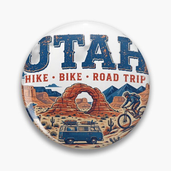 Item preview, Utah Hike Bike Road Trip Shirt | Red Rock Adventure T-Shirt designed and sold by FitEnvy.