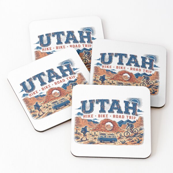 Item preview, Utah Hike Bike Road Trip Shirt | Red Rock Adventure T-Shirt designed and sold by FitEnvy.