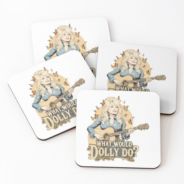 Item preview, What Would Dolly Do Dolly Parton Country Music What Would Dolly Do Butterflies Guitar  designed and sold by gotoworkea.
