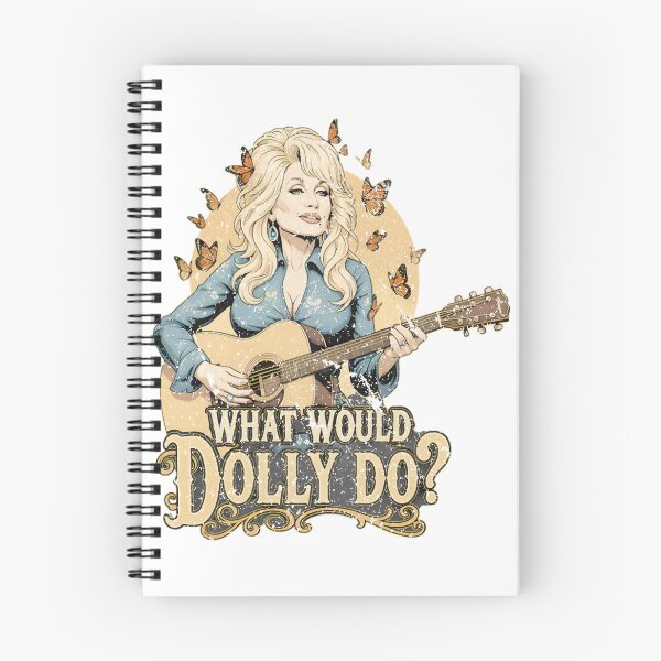 Item preview, What Would Dolly Do Dolly Parton Country Music What Would Dolly Do Butterflies Guitar  designed and sold by gotoworkea.