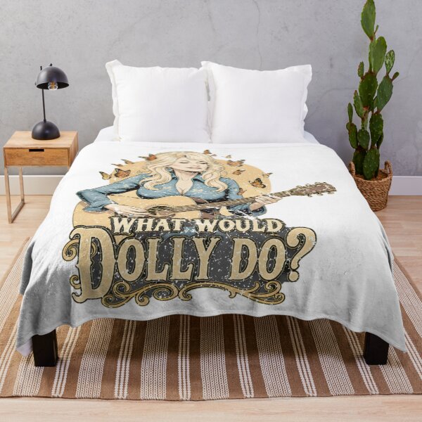 Item preview, What Would Dolly Do Dolly Parton Country Music What Would Dolly Do Butterflies Guitar  designed and sold by gotoworkea.
