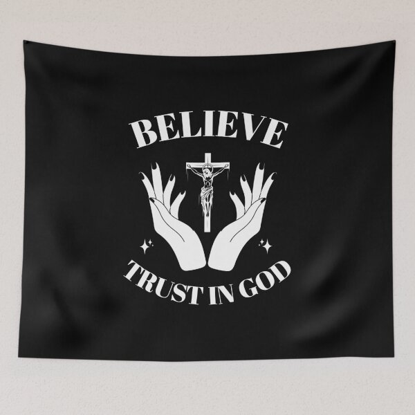 Item preview, Believe, trust in God – Jesus Christ, faith, cross designed and sold by FeverVoid.