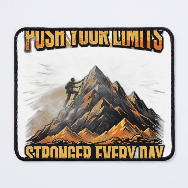 Item preview, Push Your Limits Shirt | Motivational Gym T-Shirt designed and sold by FitEnvy.