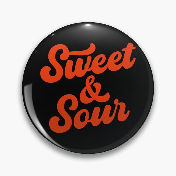 Item preview, Sweet & Sour (Sauce coloured text on black) designed and sold by STUDIO-72.