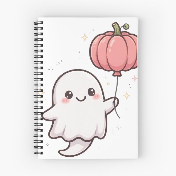 Item preview, Ghost With Pumpkin Balloon Cute Halloween PNG designed and sold by Worn and Witty.