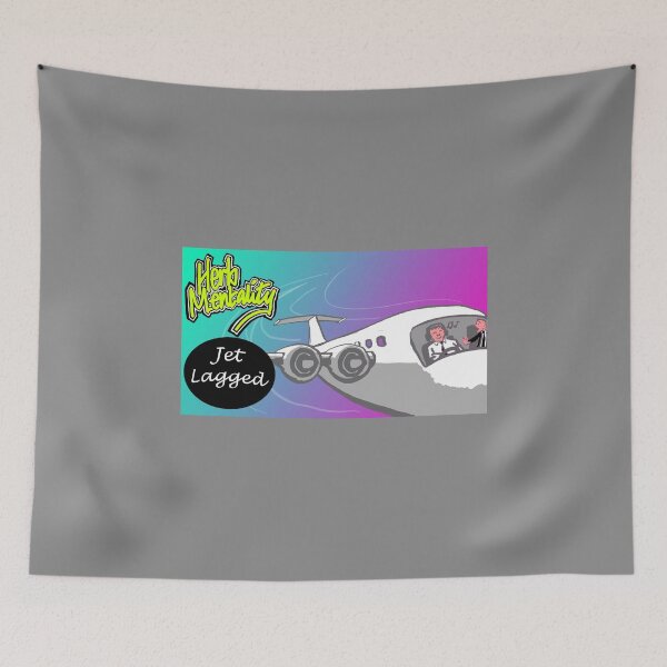 Item preview, Jet-Lagged (grey) designed and sold by Herb-Mentality.