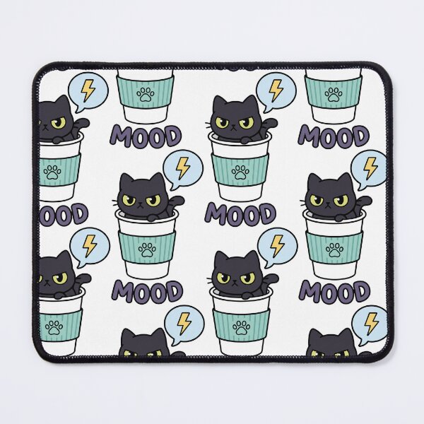 Item preview, Black Cat Coffee Mood designed and sold by NzrProcreate.