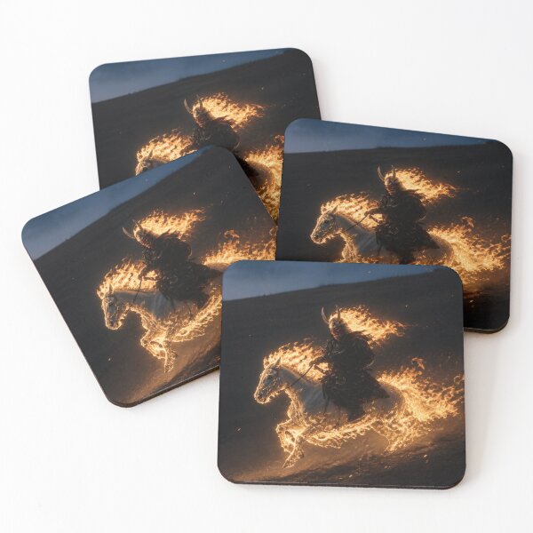 Item preview, Burning Samurai Riding Fire Horse designed and sold by Not Hugo.