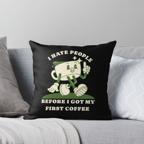 Item preview, I Hate People – Sarcastic Coffee Humor Morning Grump designed and sold by FeverVoid.