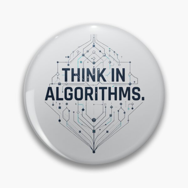 Item preview, Think in Algorithms Computer Science Programming Developer Design designed and sold by Amr Darwish Graphic designer.