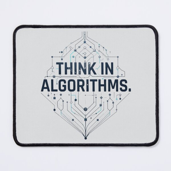 Item preview, Think in Algorithms Computer Science Programming Developer Design designed and sold by Amr Darwish Graphic designer.