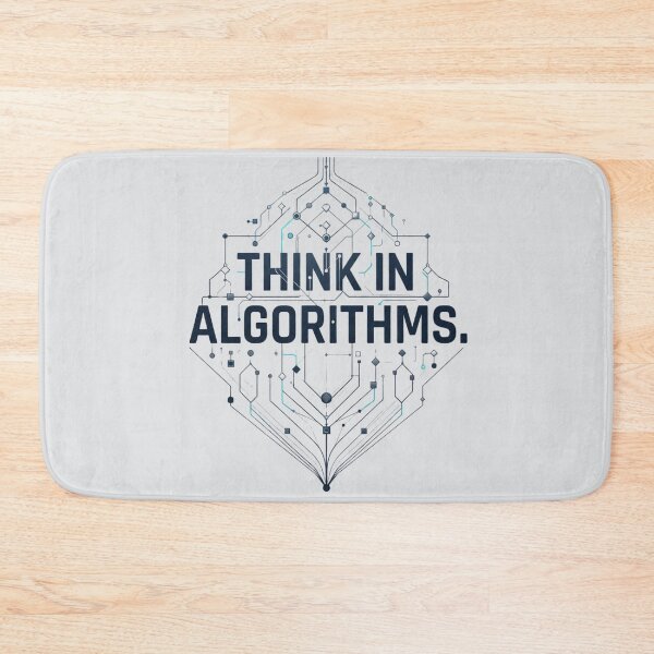 Item preview, Think in Algorithms Computer Science Programming Developer Design designed and sold by Amr Darwish Graphic designer.