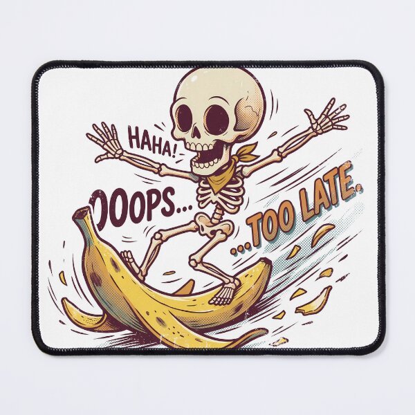 Item preview, Skeleton Riding a Banana Peel designed and sold by MisteryDesigner.