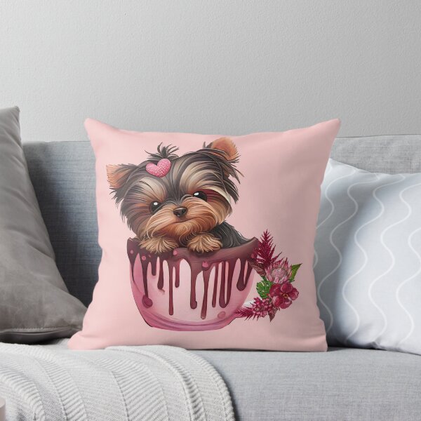 Item preview, Cute Yorkie dog in a teacup designed and sold by stormk10.