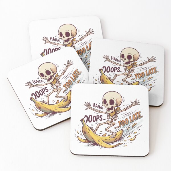 Item preview, Skeleton Riding a Banana Peel designed and sold by MisteryDesigner.