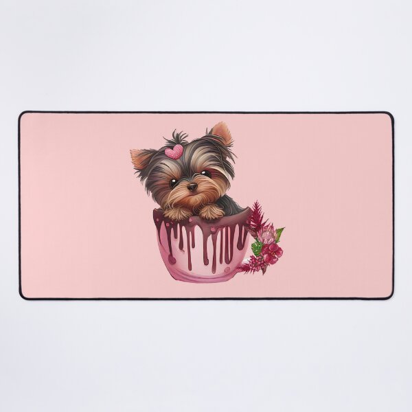 Item preview, Cute Yorkie dog in a teacup designed and sold by stormk10.
