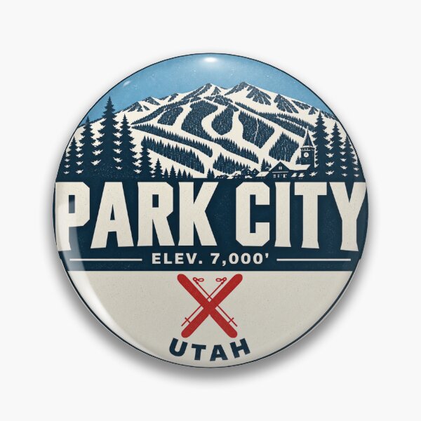 Item preview, Park City Utah Vintage Ski Poster | Retro Mountain & Ski Resort Design designed and sold by julietteholm.