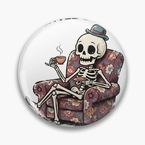 Item preview, Skeleton Relaxing in an Armchair designed and sold by MisteryDesigner.