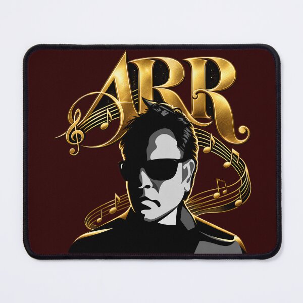 Item preview, AR Rahman Music Legend | A.R. Rahman Golden Musical Portrait | Indian Cinema Composer Fan Art designed and sold by lexxclothing.