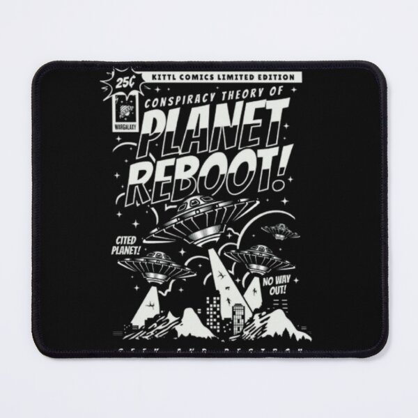 Item preview, Retro Sci‑Fi and Comic Intrigue – Conspiracy Theory of Planet Reboot! designed and sold by WATEKE.