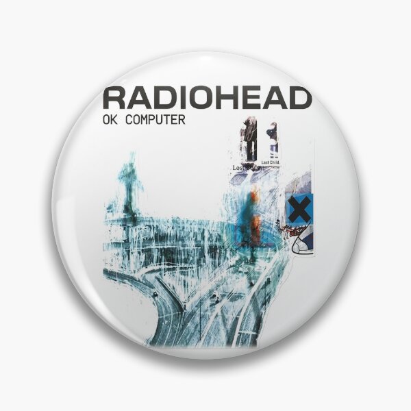Item preview, Radiohead OK Computer Alternative Rock Album Vintage Music Graphic designed and sold by Paula-Pastela.