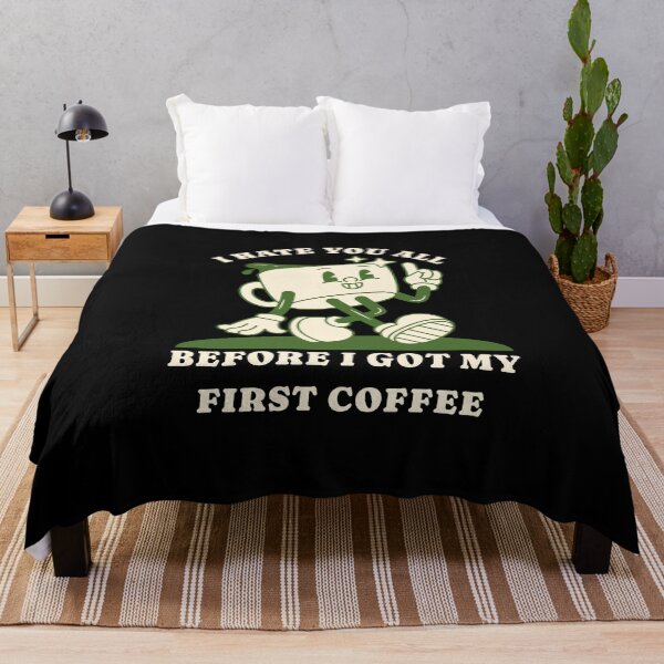 Item preview, I Hate You All – Sarcastic Coffee Humor for Morning Grumps designed and sold by FeverVoid.