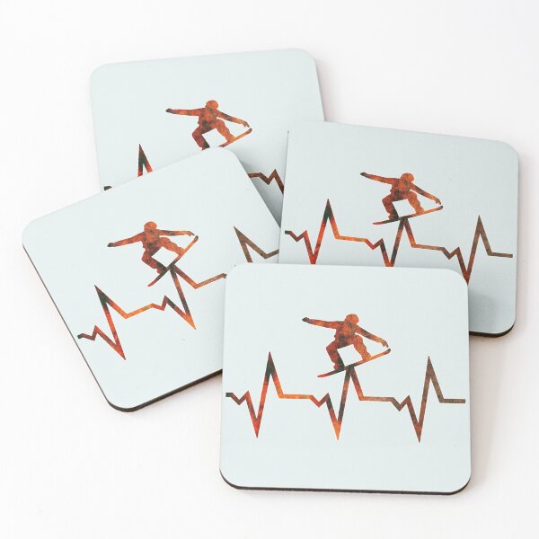 Item preview, Snowboarding Ecg Heartbeat designed and sold by Frenzygeonar.