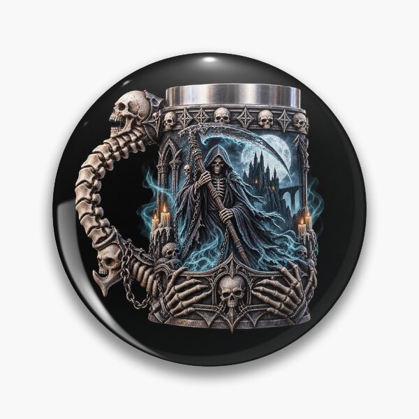 Item preview, Gothic Grim Reaper Tankard – Dark Fantasy designed and sold by TroviTutto.