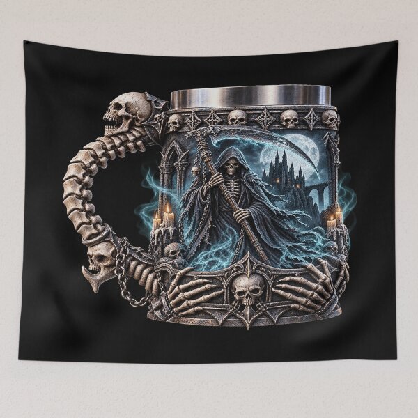 Item preview, Gothic Grim Reaper Tankard – Dark Fantasy designed and sold by TroviTutto.