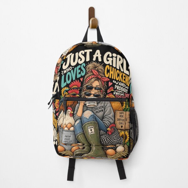 Item preview, Just A Girl Who Loves Chickens - Funny Chicken Mom Gift designed and sold by Ridaelb.