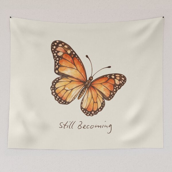 Item preview, Still Becoming Monarch Butterfly Watercolor designed and sold by mycute-stickers.