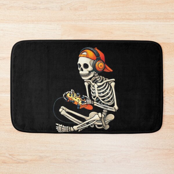 Item preview, Halloween Skeleton Gamer Video Gaming Boys Men Kids Tees designed and sold by PladypooZztrt.